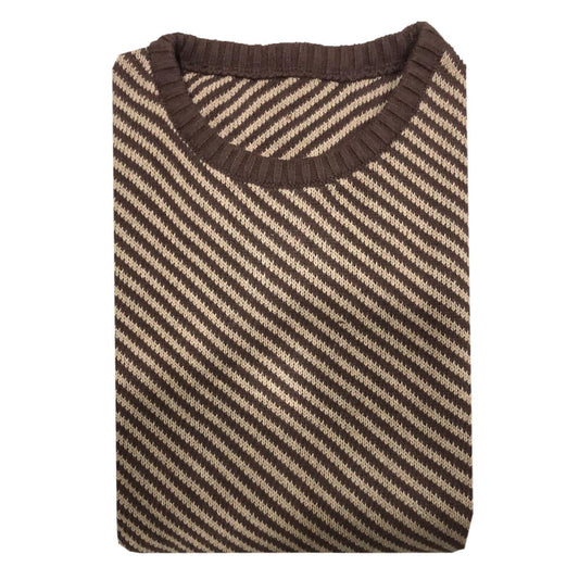 Sweaters for men Yellow with Brown Lines Stylish Men Sweaters High Quality Sweaters