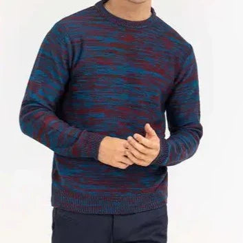 Sweater For Men Multi Shaded Multi Color Textured Crew Neck Sweater GA.MS 15