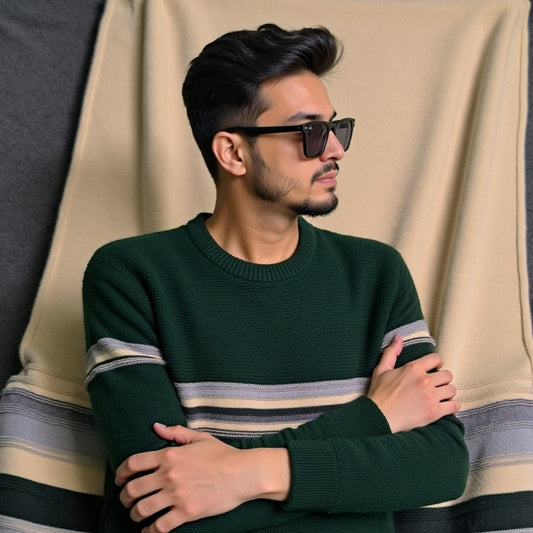 Sweater for men green colour sweater with premium design