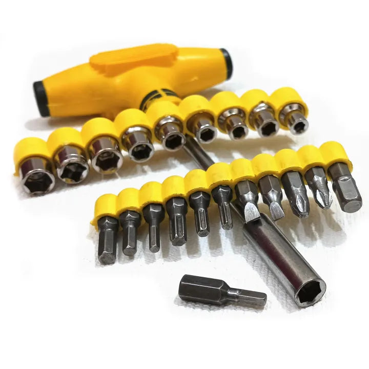 24-pc T Spanner Socket Set and Screwdriver Set