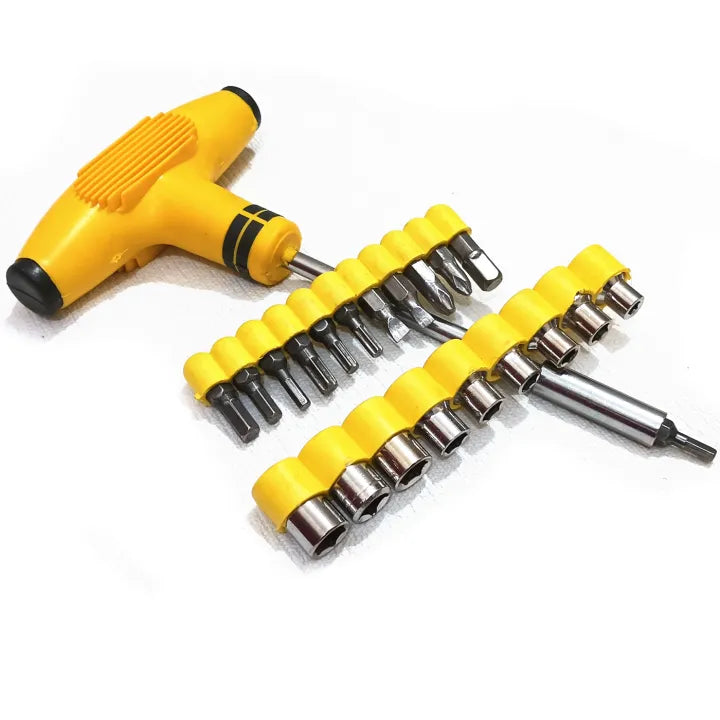 24-pc T Spanner Socket Set and Screwdriver Set